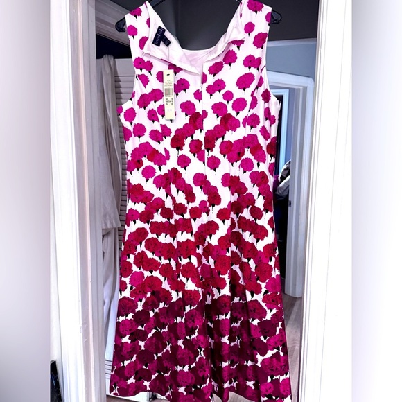 🌺 Beautiful Vintage Long Tall Sally Spring Poppy Ladies Dress - Size 12 - Picture 10 of 16